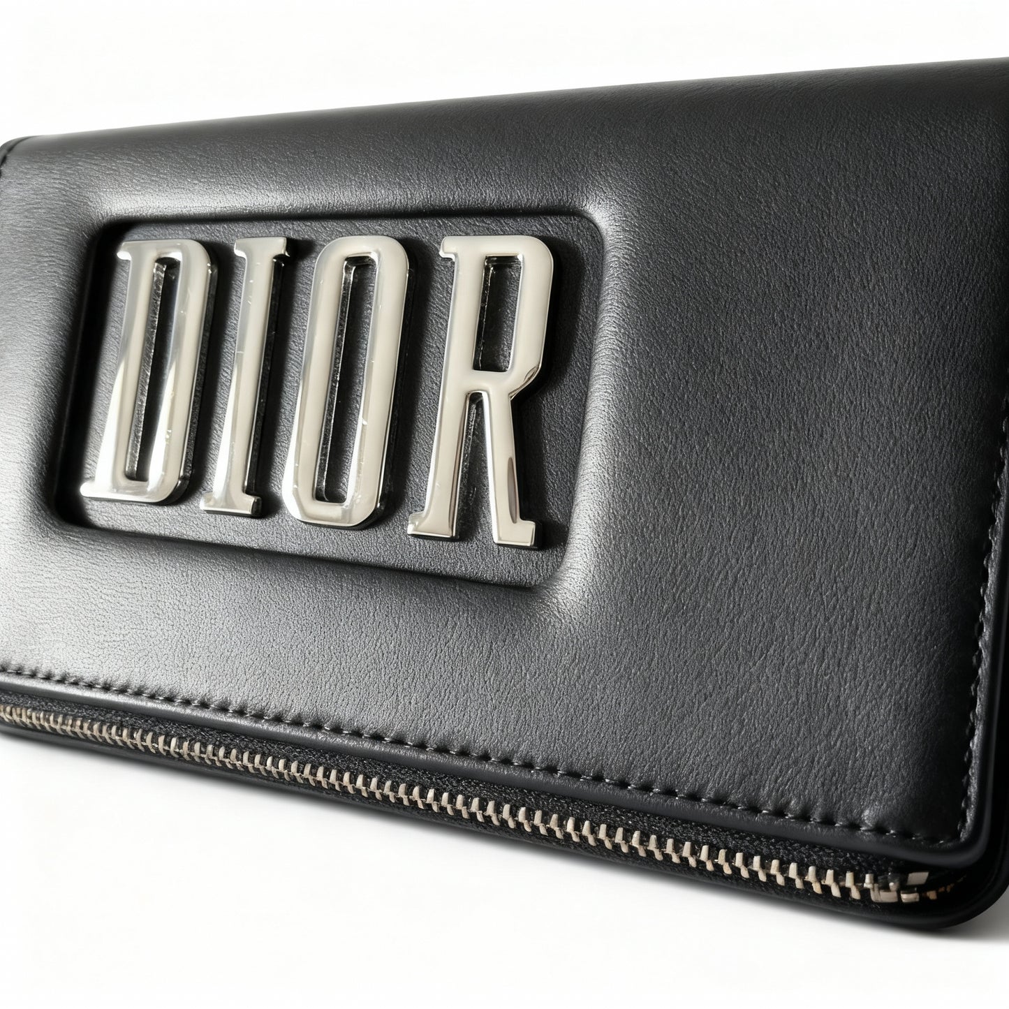 Black vanity with 'Dior' logo on a white background