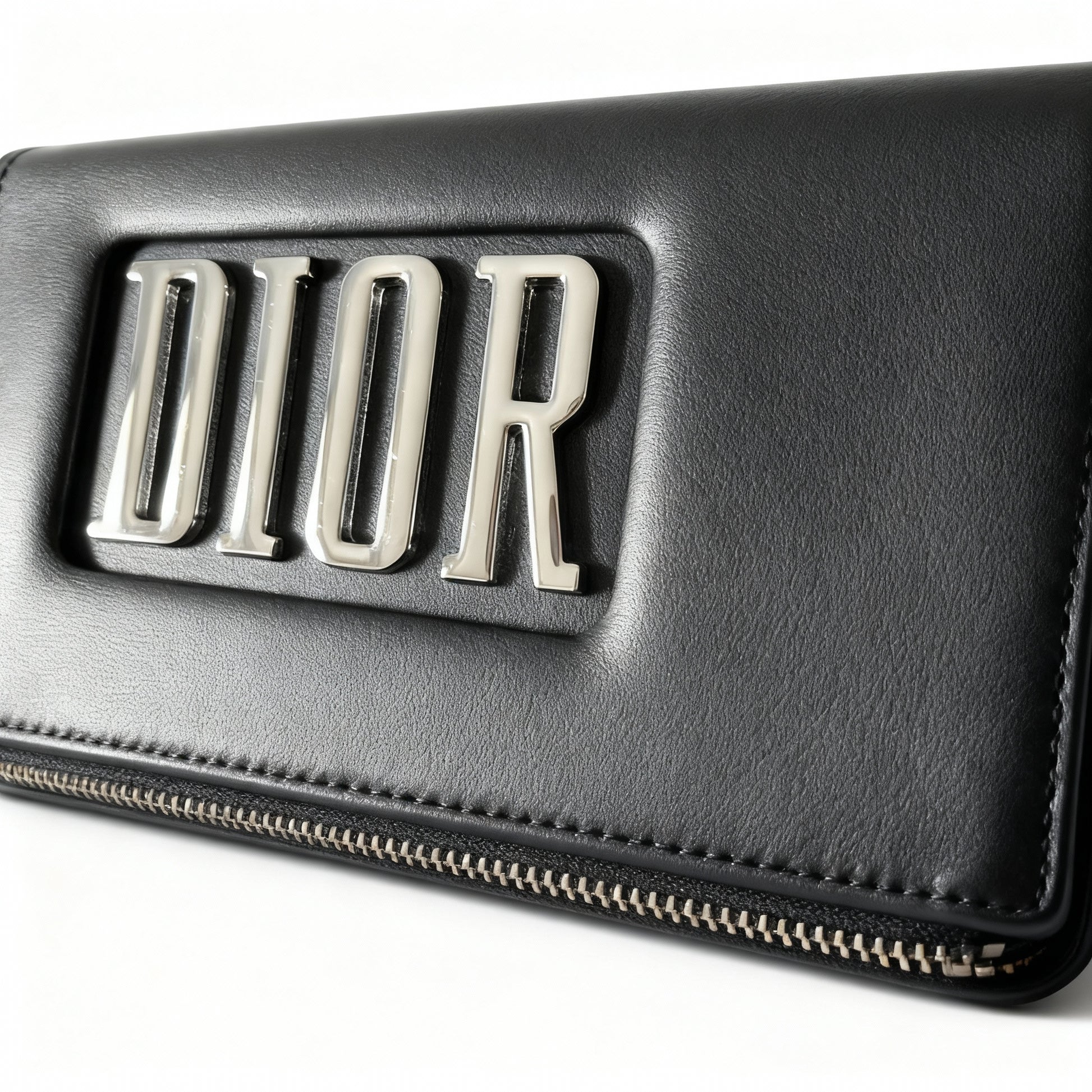 Black vanity with 'Dior' logo on a white background