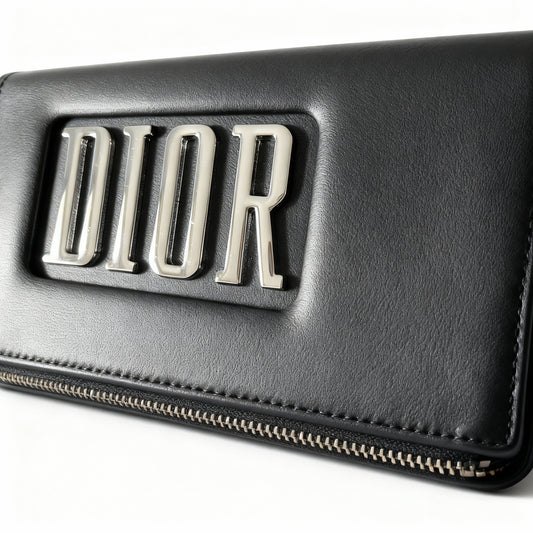 Black vanity with 'Dior' logo on a white background