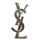 Silver Tone Authentic YSL Unisex Metal Pin Daily Use