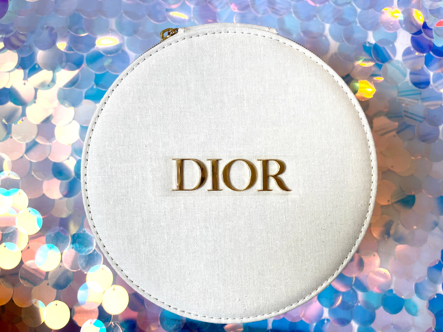 Organisateur de bijoux rond crème Dior