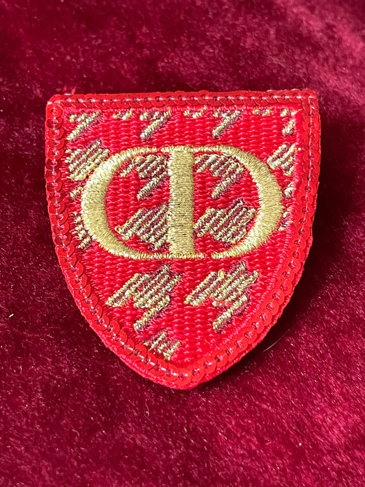 CD Embroidered Dior Brooch