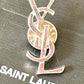 Silver Tone Authentic YSL Unisex Metal Pin Daily Use