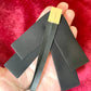 Yves Saint Laurent Black Fabric Bow Style Pin