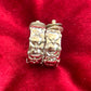 Boucles d'oreilles créoles Paco Rabanne vintage des années 80