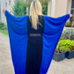 Handmade Blue & Black Sequins Abaya Dress