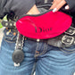 The kiss up cycled Dior pouch