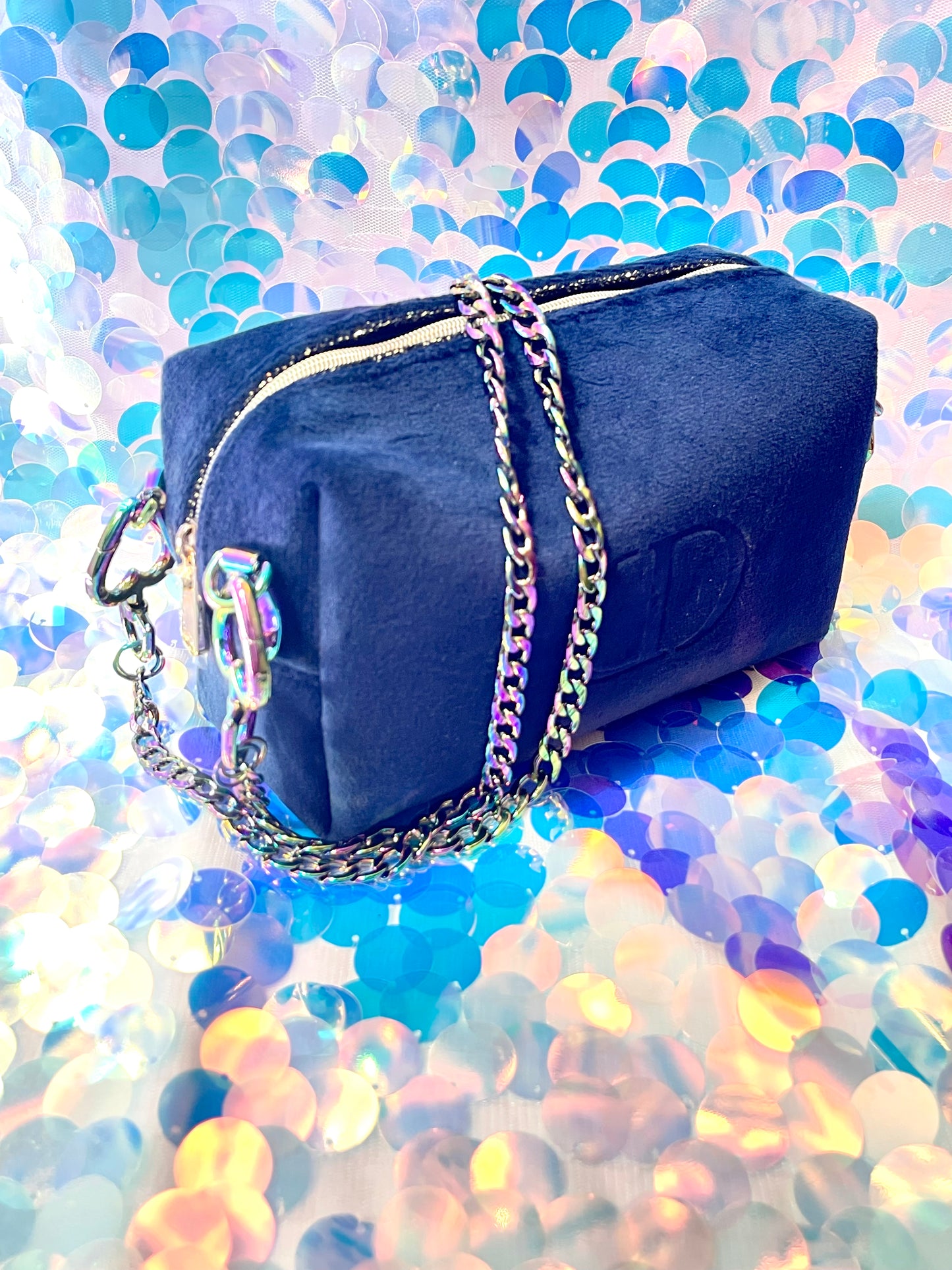 Estuche personalizado Dior Velvet azul marino