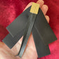 Yves Saint Laurent Black Fabric Bow Style Pin