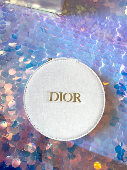 Round Cream Dior Jewelry organizer