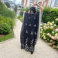 Handmade Black & White Abaya Dress