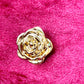 Flor Oro YSL Pin Auténtico Vintage