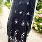 Handmade Black & White Abaya Dress