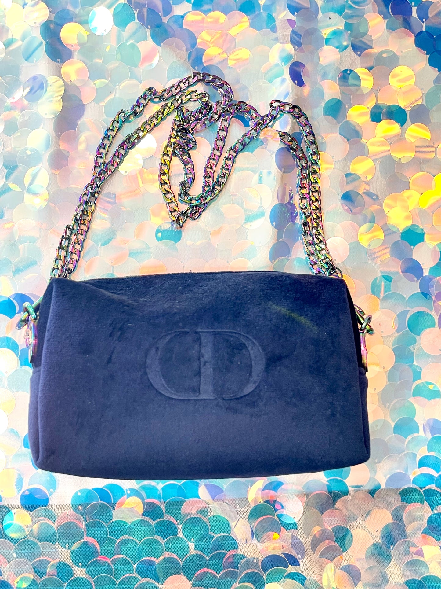 Estuche personalizado Dior Velvet azul marino