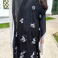 Handmade Black & White Abaya Dress