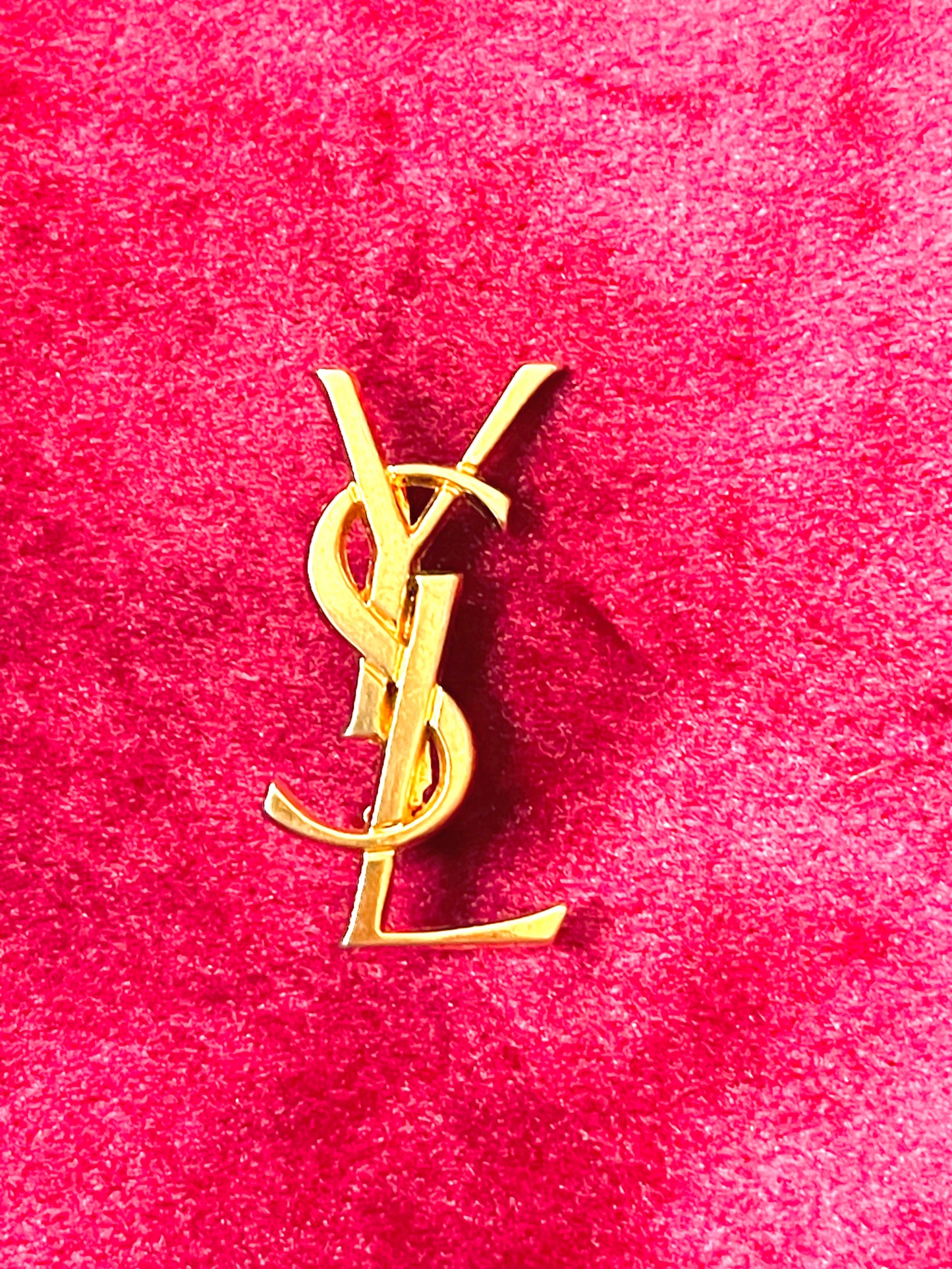 Yves Lettering Gold Tone Letters Yves Saint Laurent Brooch – UpcycledVintaByRania / ByR
