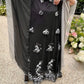 Handmade Black & White Abaya Dress