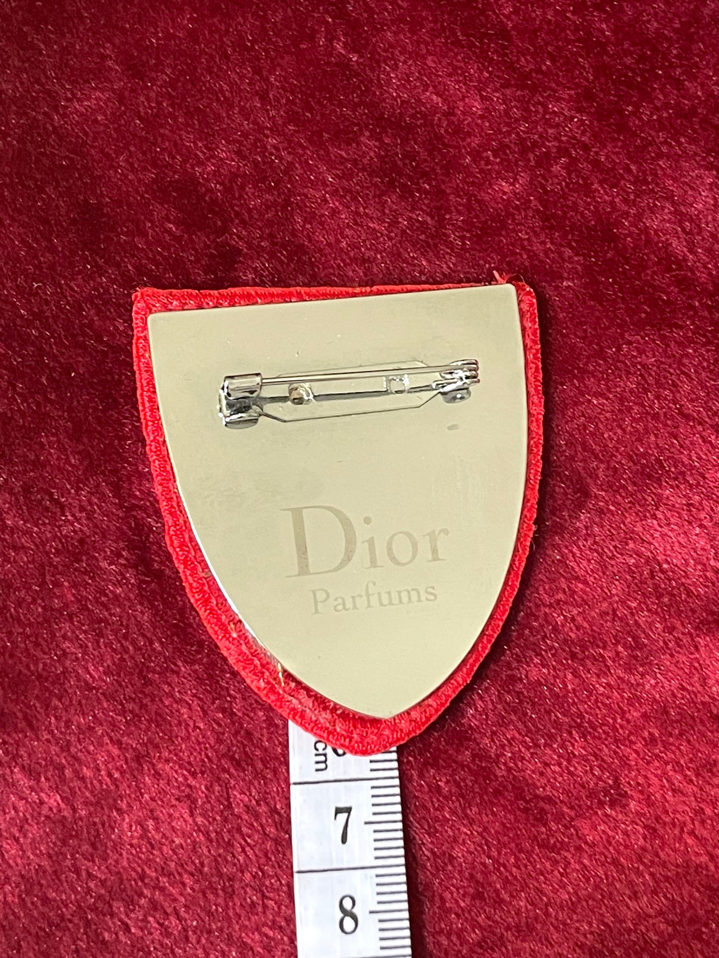 Broche Dior bordado con CD