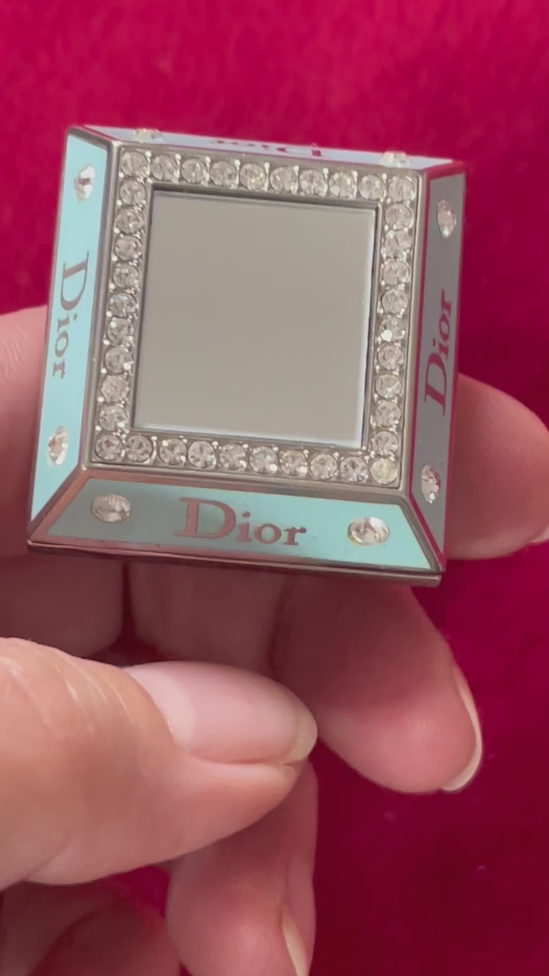 Light Blue Dior Princess Ring Authentic Vintage Bag charm