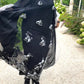 Handmade Black & White Abaya Dress