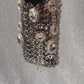 Bolso porta móvil micro metal Broches de cristal extraíbles Estilo Paco Rabanne
