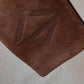 Pochette Dior en daim marron