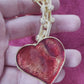 Colgante Broche Corazón Esmaltado. Vintage años 90 Yves Saint Laurent