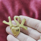 Rare Authentique Porte Foulard YSL Coeur Vintage Authentique