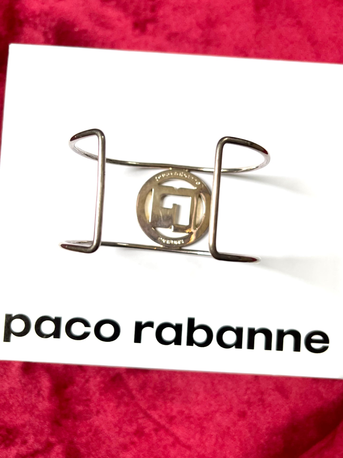 Manchette Paco Rabanne rénovée avec de l'or 18 carats