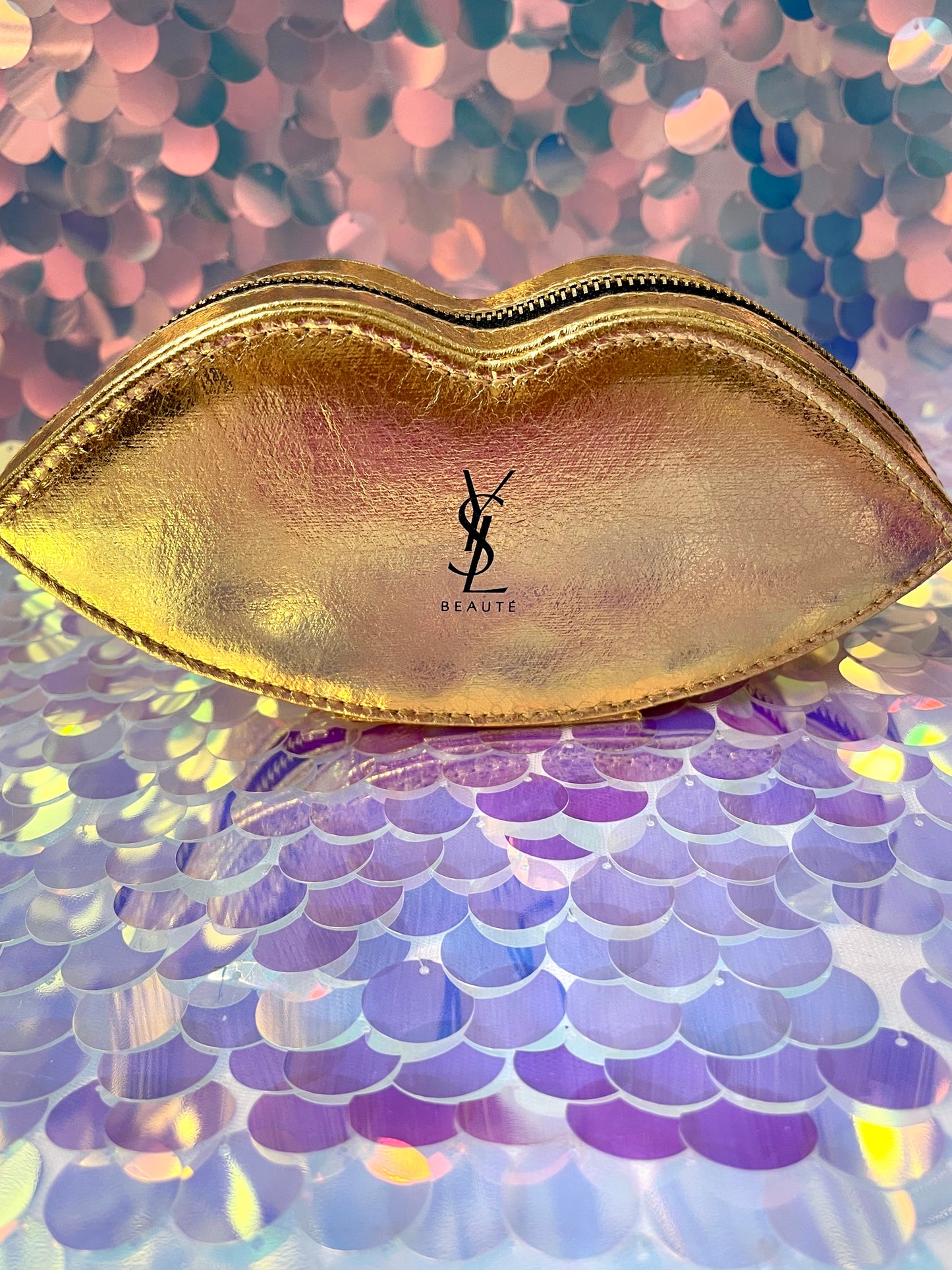 YSL Gold Lips Vanity