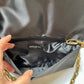 Black Velvet & Satin Yves Saint Laurent Clutch Bag