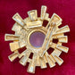 Vintage Paco Rabban Golden Brooch