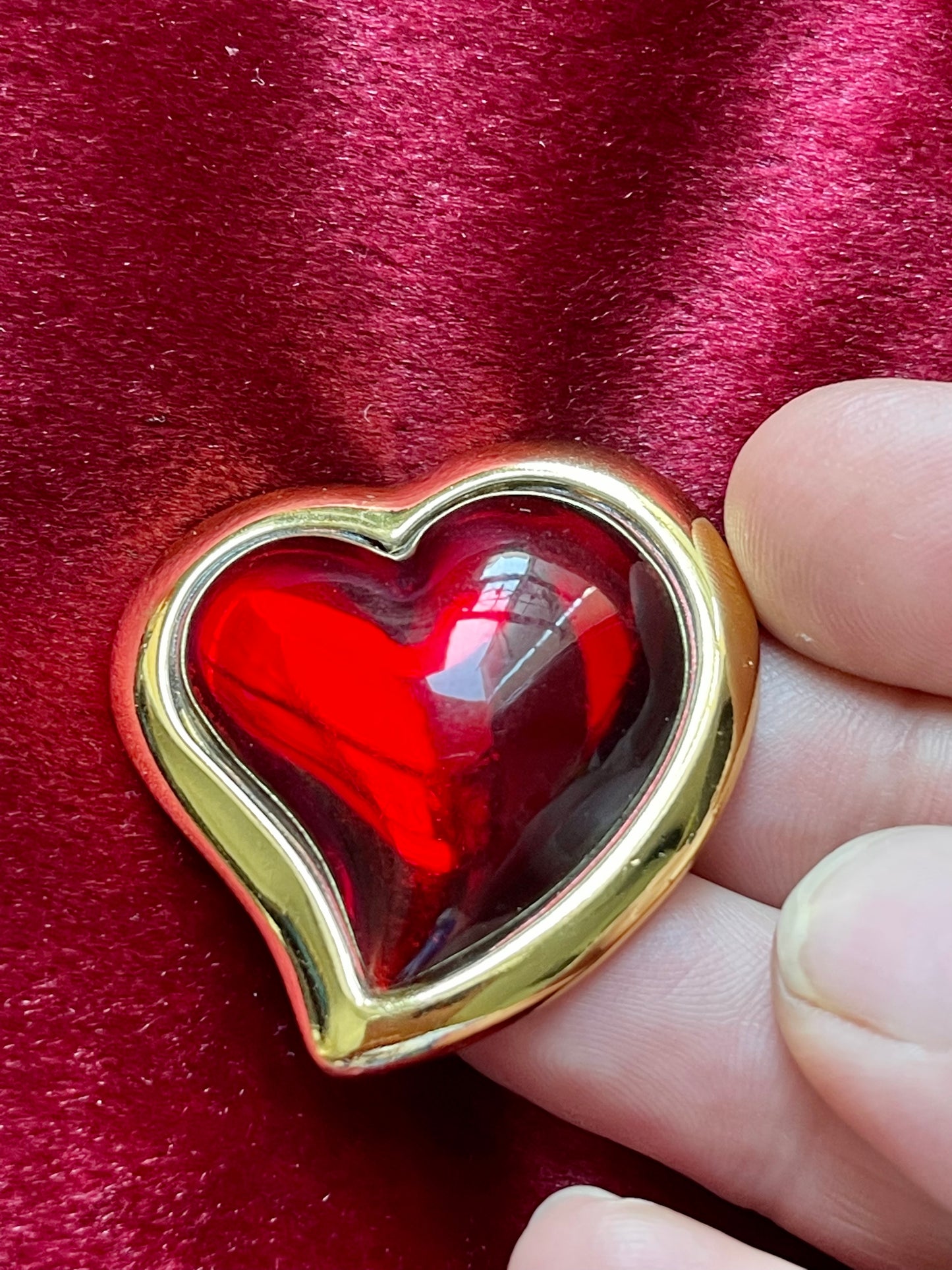Rare Arty Heart Authentic Yves Saint Laurent