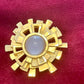 Vintage Paco Rabban Golden Brooch