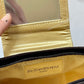 Bolso clutch YSL de terciopelo marrón
