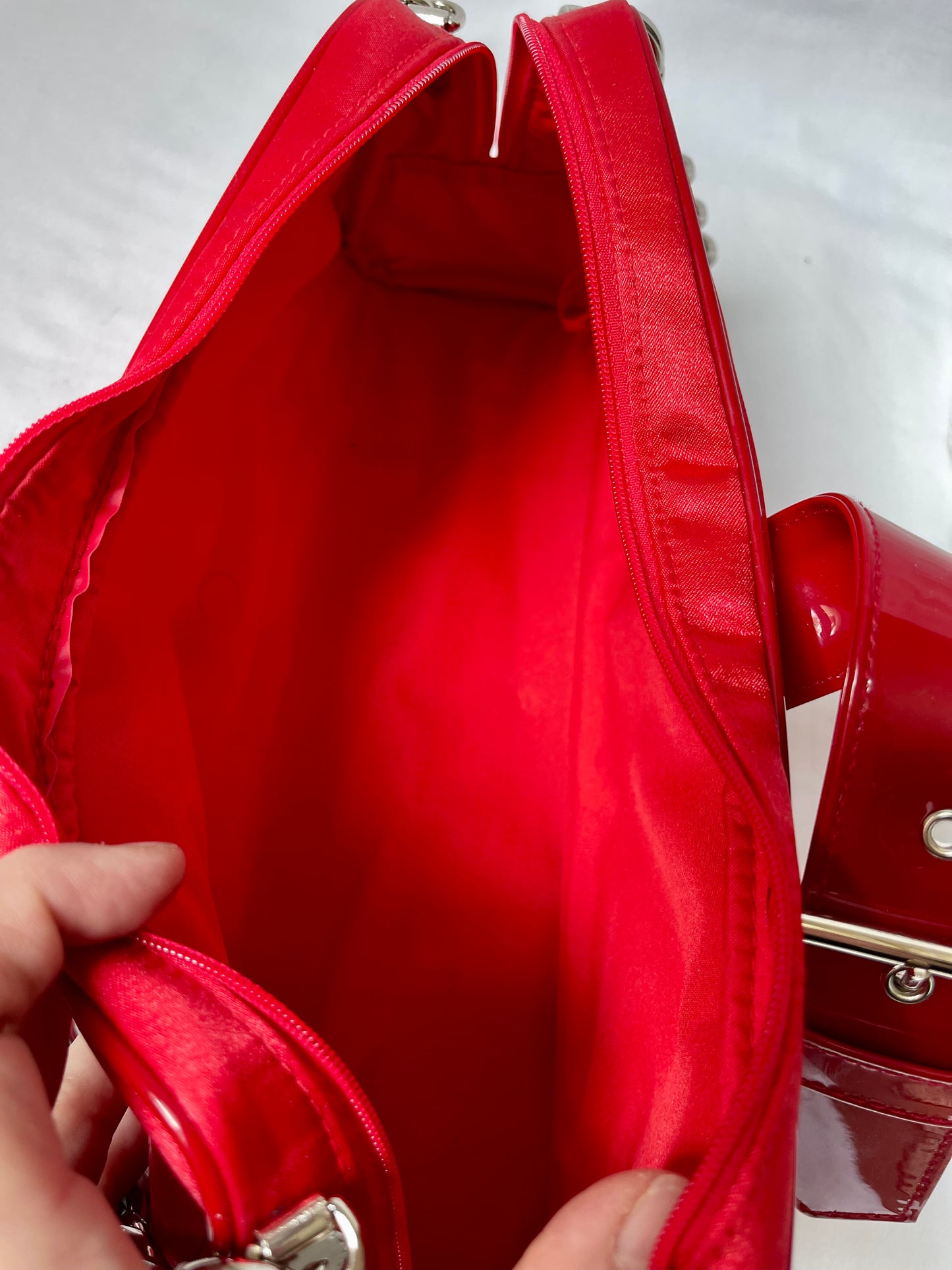 Pochette rouge recyclée