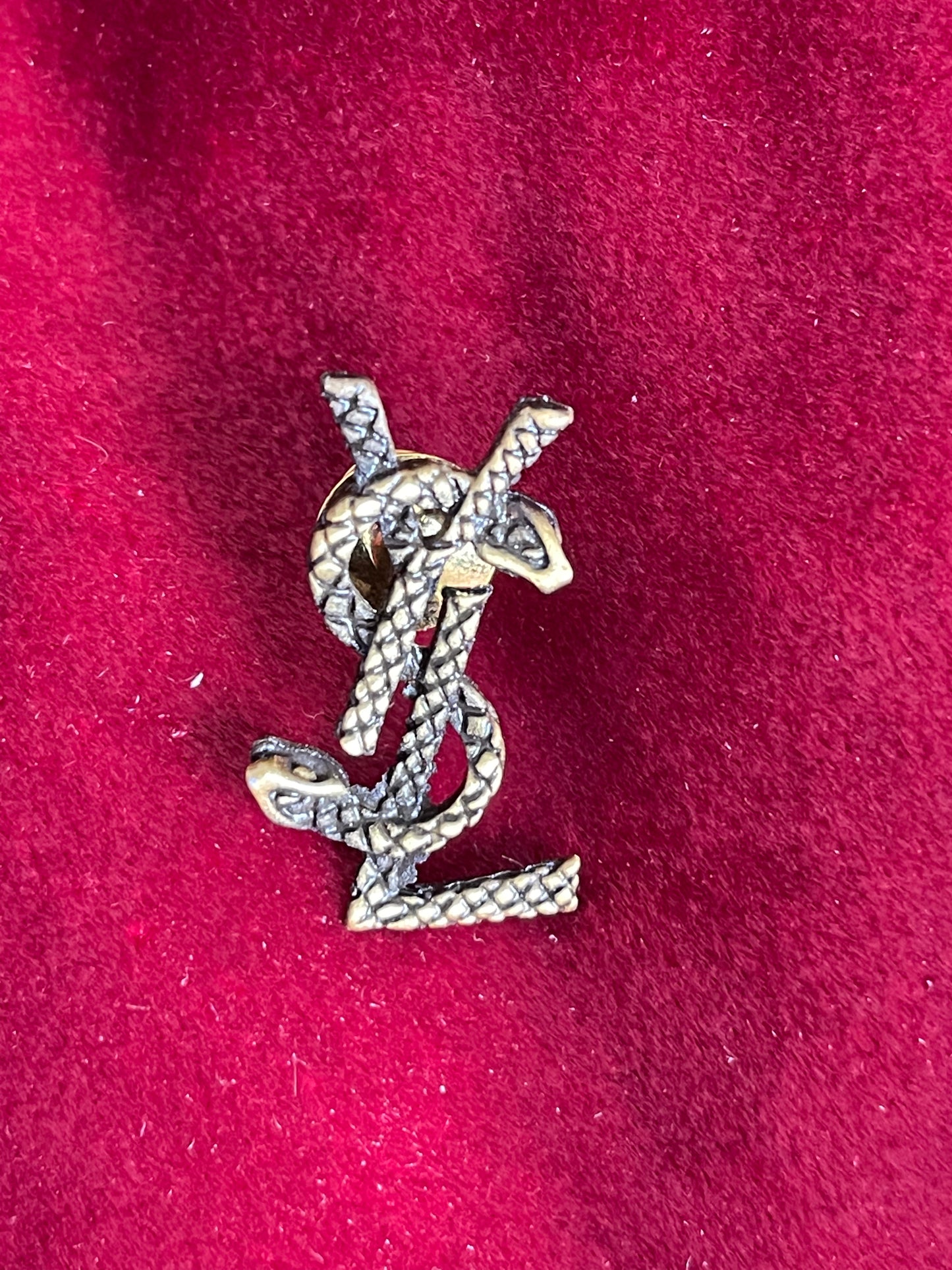 Yves Saint Laurent Copper Serpent Pin