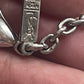 Collar de dijes de corazones de plata de ley Joyería auténtica de Yves Saint Laurent