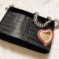 Black Satin Velvet Yves Saint Laurent Bag