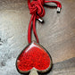 Collier de broche pendentif pique. Cordon Satin Original , Bijoux Unisexe Vintage Yves Saint Laurent