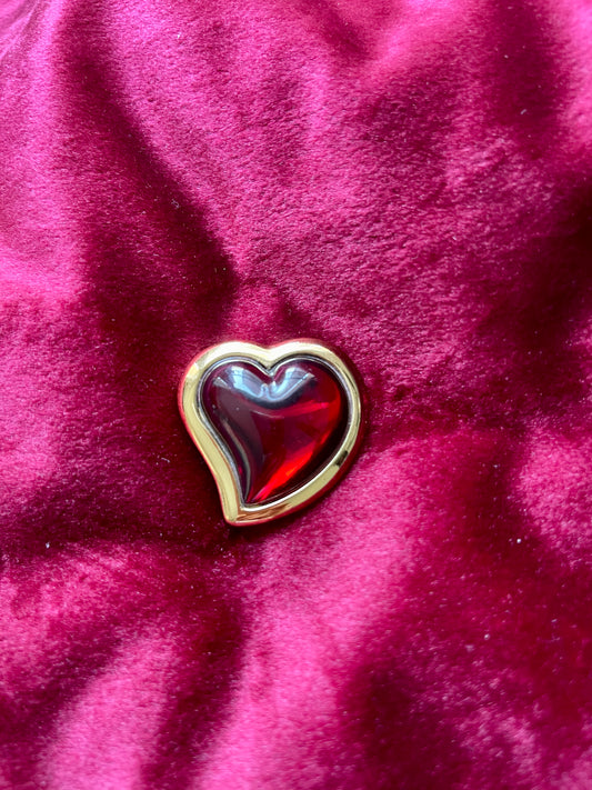 Rare Arty Heart Authentic Yves Saint Laurent