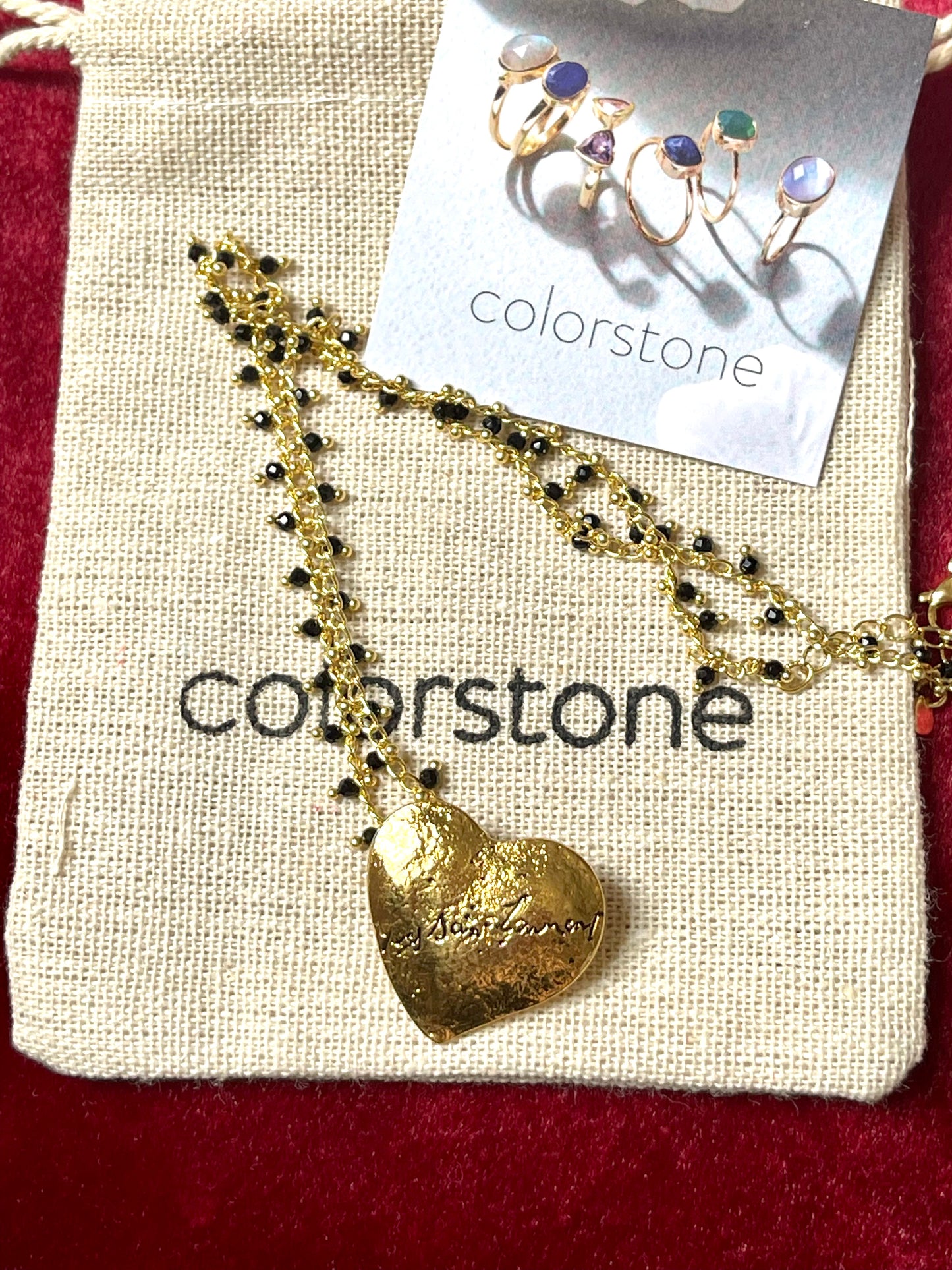 Yves Saint Laurent golden heart pendant