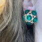 Pendientes Botón Verde YSL Inspiration