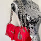 Bolsa roja reciclada