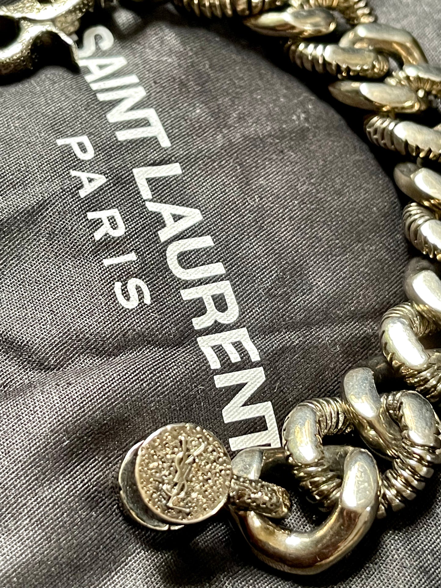 Bracelet chaîne épaisse authentique YSL