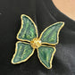 Conjunto de mariposas verdes de inspiración de diseño vintage