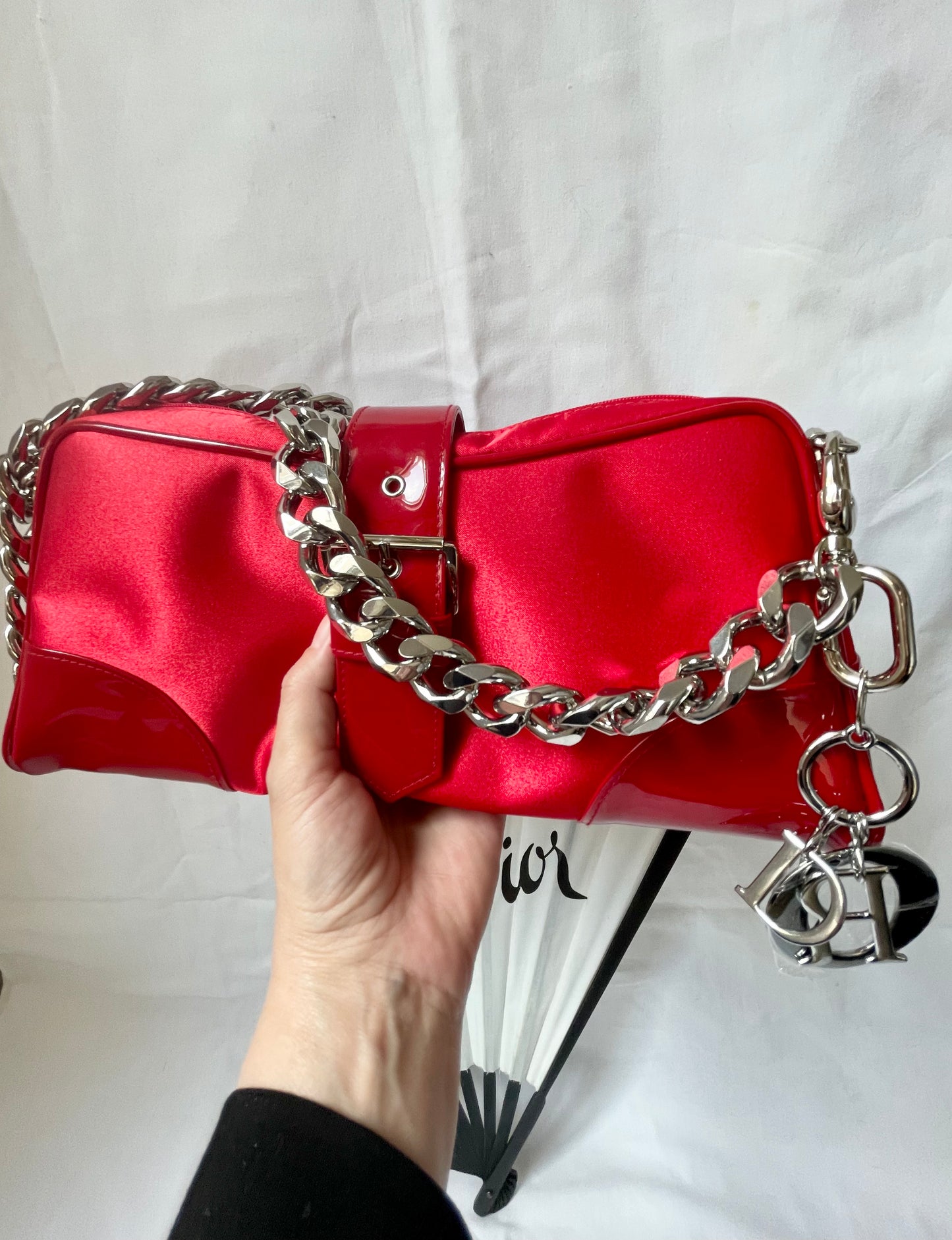 Pochette rouge recyclée