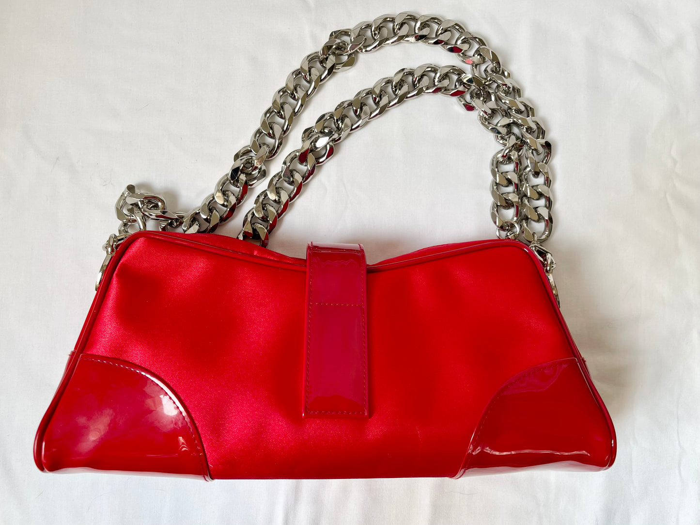 Pochette rouge recyclée