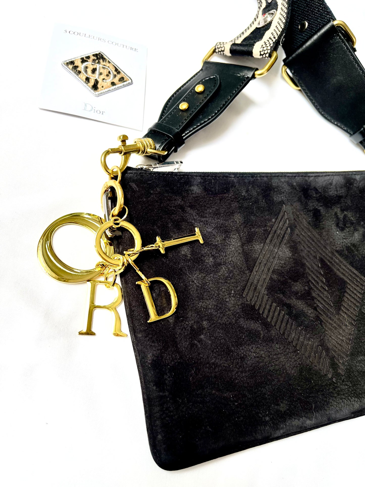 Pochette Dior Homme en daim