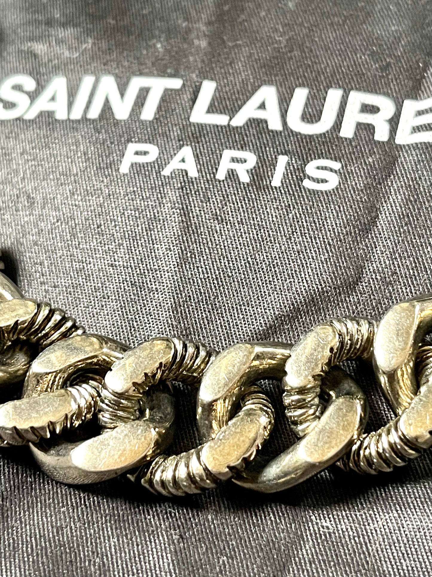 Bracelet chaîne épaisse authentique YSL